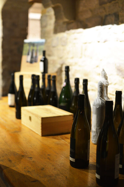 A case of old Italian wine
