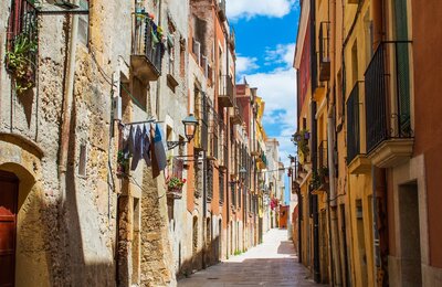A real off the beaten path Italian street On the Italian on Tour’s 10 day Epicurean Journey trip through Italy