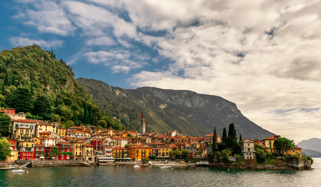 towns of lake como map italy