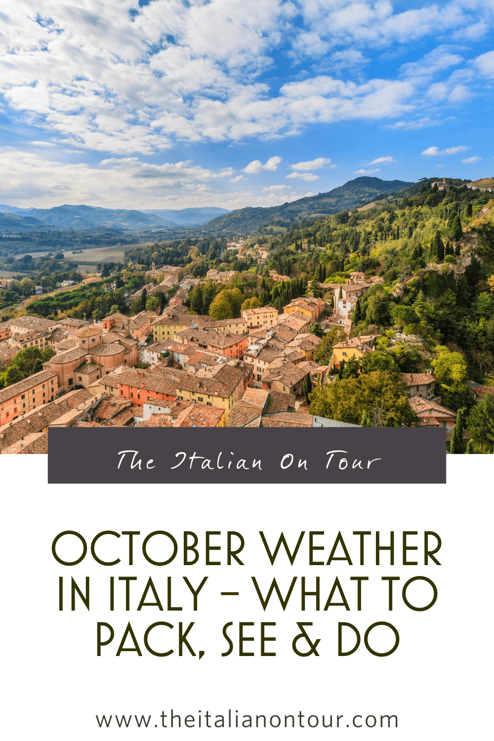 october weather in italy what to pack